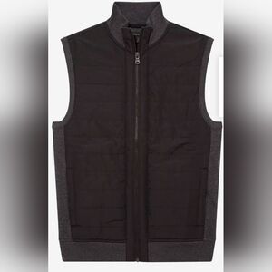 Banana Republic Men's Black and Gray Vest